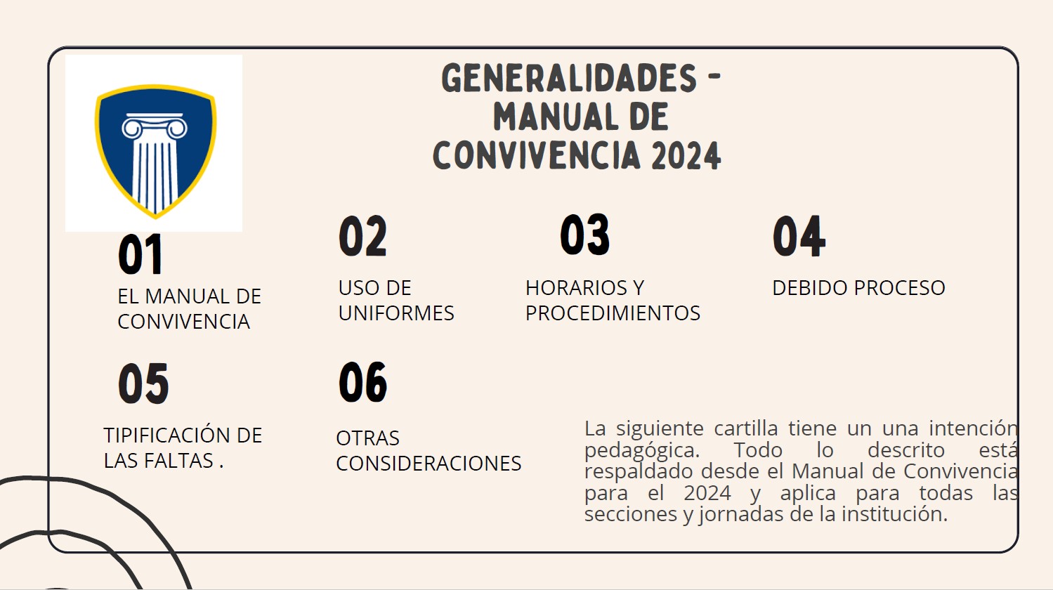Caratula Cartilla Manual de Convivencia 2024
